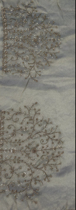 Lavender Premium Satin Organza Designer Saree